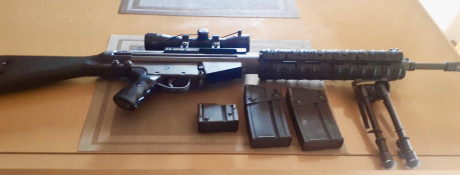 Vendo Cetme C cal.307 en perfecto estado.
El conjunto incluye: 
- Culata y guardamanos originales impolutos
- 02
