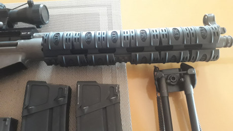 Vendo Cetme C cal.307 en perfecto estado.
El conjunto incluye: 
- Culata y guardamanos originales impolutos
- 10