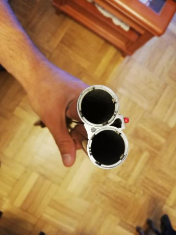 Paralela Hermanos Zabala cal 12. Recamara magnum. Expulsora. Monogatillo con selector de tiro y polichoks 01