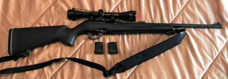 En perfecto estado de revista, se vende con visor de 40, además de 2 cargadores, agrupación de 10 a 100 02