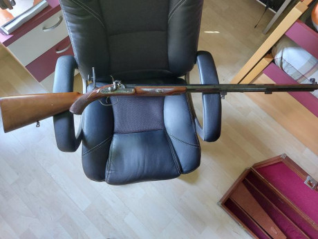 Vendo Alexander Henry cal. 45 de AMR, cañón octogonal de 82 centímetros y paso 1:20, diopter y túnel. 01