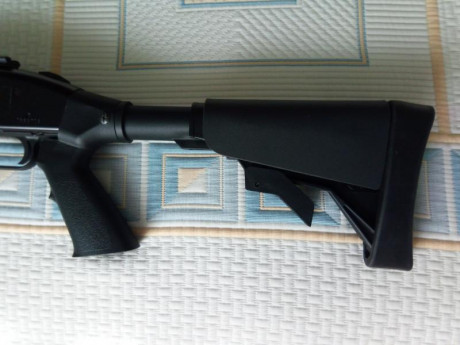 Hola,
Vendo escopeta Mossberg 500 cal 12 con dos cañones:
-Cañon cilíndrico de 47 cms
-Cañon rayado de 30