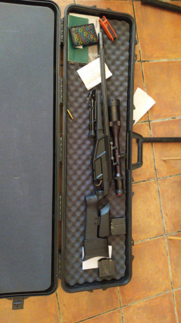 Buenas tardes, un compañero me pide que ponga a la venta su rifle. Precio 2800 negociables.  Os pongo 01
