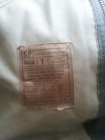 30€ las dos prendas envio incluido por mensajeria.

Chaqueton intemperie+camisa 21