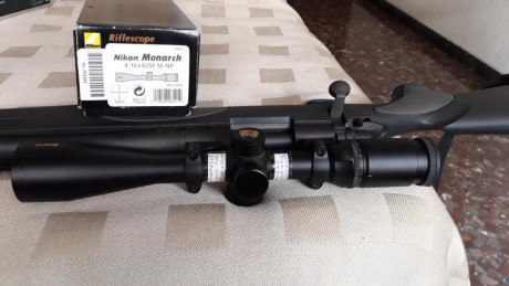 Buen visor para rececho sin llegar a ser de alta gama, Nikon Monarch, 4-16x42,  con control de paralaje, 11
