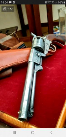 Replica de la marca denix Revólver Confederado, disenado por Griswold & Gunnison, USA 1860. Modificado 02
