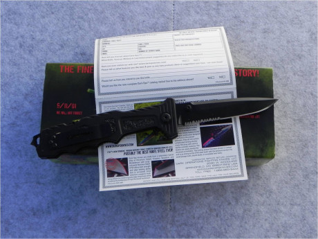 Hola, vendo navaja de colección de esta prestigiosa marca, nunca afilada ni usada, con su caja y documentación.
Pongo 10