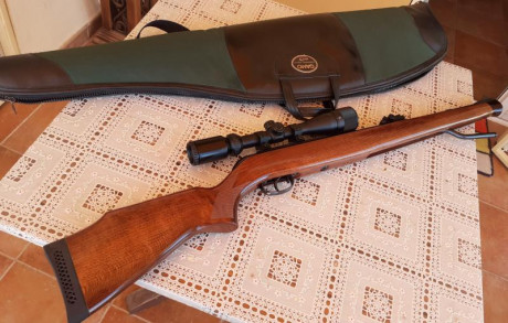 Vendo Gamo Stutzen calibre 4.5

El arma esta totalmente NUEVA poquísimos tiros pegados...
La vendo con 02