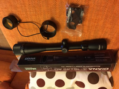 Vendo visor Diana con poco más de dos meses y usado cinco o seis veces,montado en una pcp
Está en perfecto 02