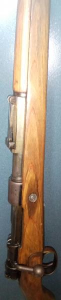 Fusil 98k,  calibre original, fabricado por Sauer & Sohn de Suhl, estado original sin repavonar, números 11