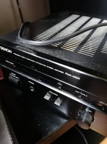 Amplificador denon, jamas reparado, totalmente funcional y en perfecto estado, incluye cable con jack. 01
