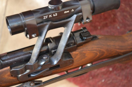 K98 original remontado con bases y montura réplica del visor zf4.
Cañon en muy buen estado
Piezas con 00