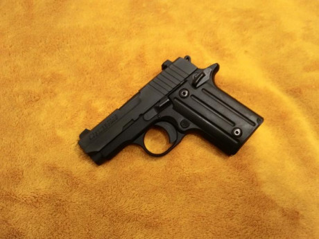Vendo pistola subcompacta Sig Sauer P238 Black Nitron calibre 9 mm corto.

Comprada nueva hace 2 años 01
