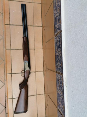 Superpuesta Lamber 2077, expulsora, selector de tiro, 66 cms de cañón, 5 polichoques, como nueva, muy 00