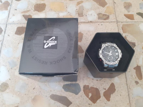 Reloj G-SHOCK, resistente a sacudidas y vibraciones, botón de bloqueo de corona, pantalla de neón, resistencia 02