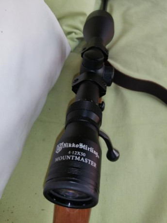 Vendo rifle carabina marlin xt 22 LR de cerrojo. Madera de nogal. Visor Nikko Stirling 4-12x50 retícula 00