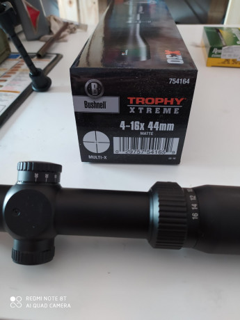 Saludos
Vendo visor Bushnell Trophy Xtreme 4-16x44 sólo estrenado.
Perfecto, solo tiene las marcas de 00