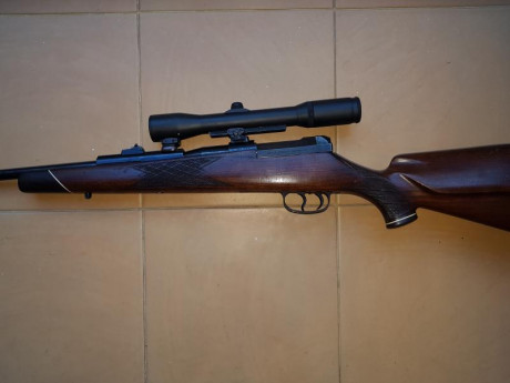 Mauser 66 del calibre 6,5x68 con bases y monturas shuler y con un visor Smith Bender por no utilizar, 12