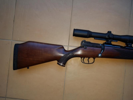 Mauser 66 del calibre 6,5x68 con bases y monturas shuler y con un visor Smith Bender por no utilizar, 11