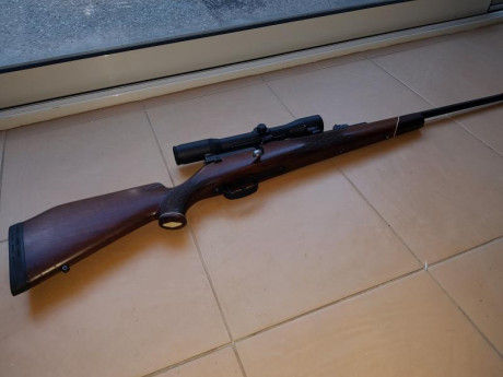 Mauser 66 del calibre 6,5x68 con bases y monturas shuler y con un visor Smith Bender por no utilizar, 10