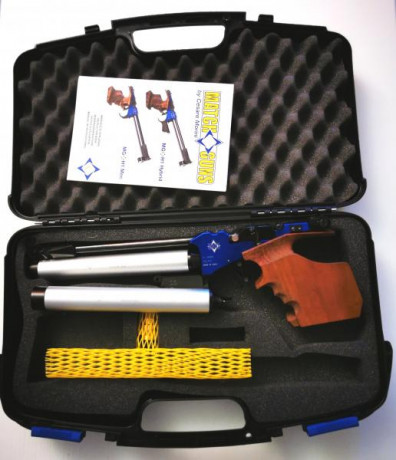 VENDIDA!!! SE PUEDE RETIRAR Fantástica pistola de competición de aire comprimido Macht Guns MG-H1 HYBRID 02