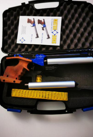 VENDIDA!!! SE PUEDE RETIRAR Fantástica pistola de competición de aire comprimido Macht Guns MG-H1 HYBRID 01