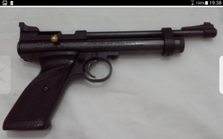 hola .  vendida . vendo pistola crosman 2240   por  85 €  y culatin  para transformarla en carabina  por 12
