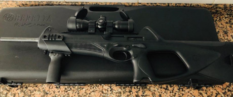 Se vende fusil seminuevo Beretta CX4 storm en calibre 9x19 Parabellum.
Estado de funcionamiento y de conservación 31