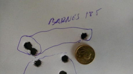 Buenas tardes
Pues esa es la cuestión... 
Impacta la bala en el mismo sitio con el cañón limpio que con 00