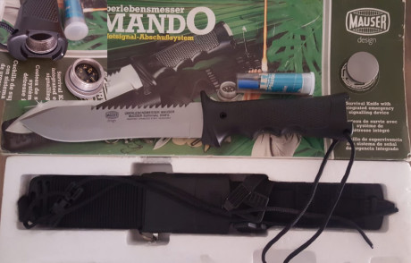Vendo Aitor Mauser Commando con lanzabengalas en perfecto estado. Dentro de la empuñadura hay una brújula 02