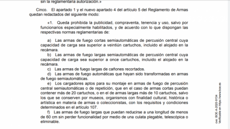 Ayer publicaron el nuevo reglamento de armas, os dejo el PDF para que le echeis un vistazo....por si es 40