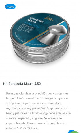 Buenas pues estoy mirando balines de 5.5 para la cometa que me voy a comprar proximamente y me gustaria 110