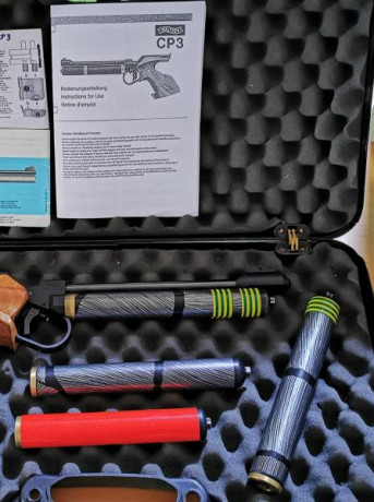 !!! VENDIDA!!! Fantástica pistola de competición de CO2 con 4 bombonas de co2, con maletin instrucciones 02