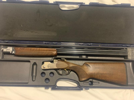 Buenas a todos:

Vendo escopeta superpuesta marca Beretta modelo 686 e trap, calibre 12. Largo cañón 76 02