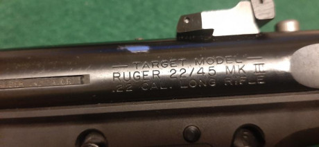 VENDIDA pistola calibre 22, Ruger Mark III Target 22/45.
Incluyo piezas extra por valor de más de 240€.
El 00