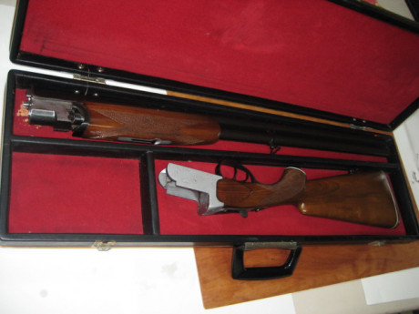 Hola, vendo esta escopeta Felix Sarasqueta, mod. Pioneer, cal. 12, en buen estado, con maletín.

Precio 01