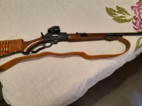 Hola vendo o cambio por cerrojo calibre 308 - Marlin 444 con visor punto rojo Vector Optics con seguro 00