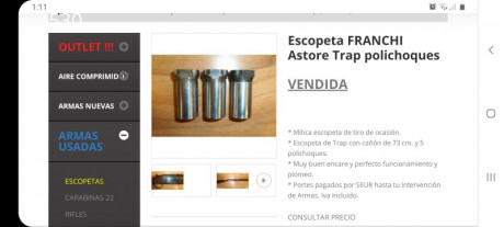 Hola compañeros, alguien me puede ayudar a encontrar estos chokes tan raros, de esta franchi astore trap, 00