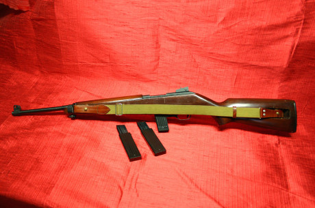 En venta carabina Erma M1 Cal.22Lr. replica del M1 carabine US en cal.22Lr.
Esta perfecta se entrega con 01