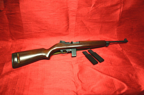 En venta carabina Erma M1 Cal.22Lr. replica del M1 carabine US en cal.22Lr.
Esta perfecta se entrega con 00