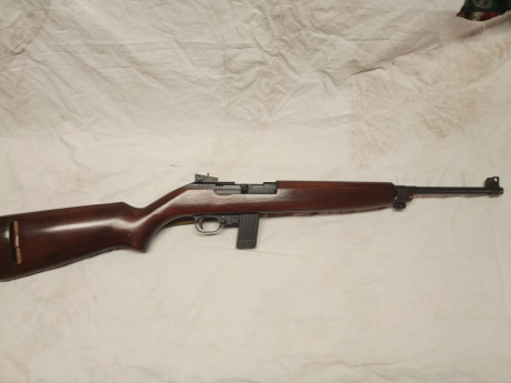 En venta carabina Erma M1 Cal.22Lr. replica del M1 carabine US en cal.22Lr.
Esta perfecta se entrega con 32