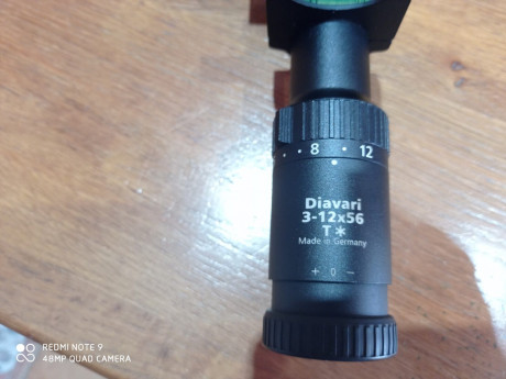 Un compañero de caza, me pide que le ponga el anuncio de este magnifico visor.
Marca ZEISS
Modelo DIAVARI 01