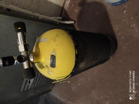 Vendo esta scuba porque no la uso, he adaptado mi rifle al co2 y me es más cómodo. La botella está revisada 10