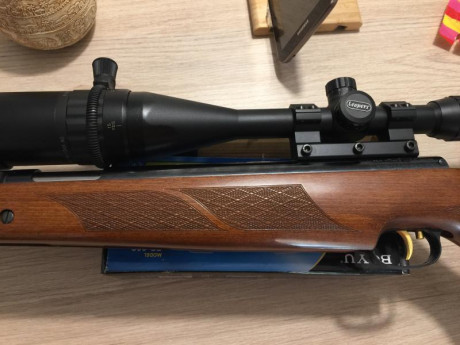 Hola vendo mi weihrauch 97 k con visor leapers 6-24x50 red/geen con montura monopieza y parasol, el  calibre 11