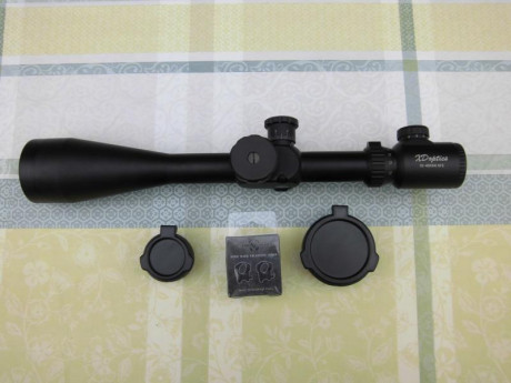 Hola, vendo visor XDoptics 10-40x60 reticula "Y Tac" con monturas altas picatinny de regalo. 01