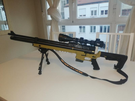 Se vende rifle 5.5 cal. De aire precompromido pcp customizado versión sniper tactical cuerpo stoner (m16) 01