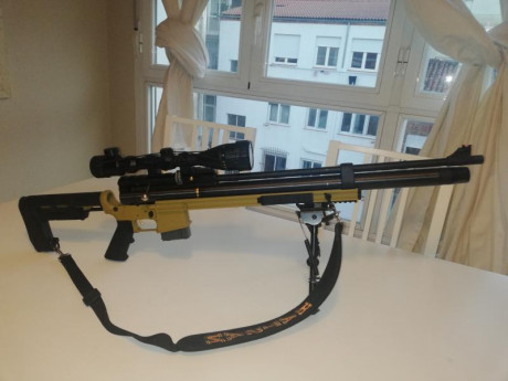 Se vende rifle 5.5 cal. De aire precompromido pcp customizado versión sniper tactical cuerpo stoner (m16) 00