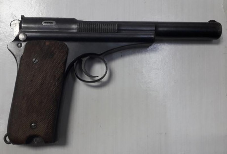 Excepcional pieza de la Historia Militar de España, primera pistola semiautomática del Ejército Español 00