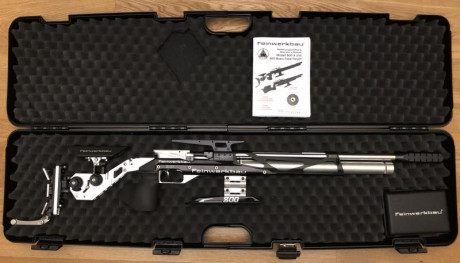 Vendo Feinwerkbau 800x Field Target. Estado perfecto como se ve en fotos. 
Calibre 4.5mm 
Precio 1900€
Preguntas 02