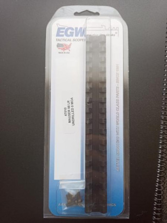 Vendo dos bases monopieza, para rifles Santa Barbara y compatibles.
Son de la conocida marca EGW,traidas 02